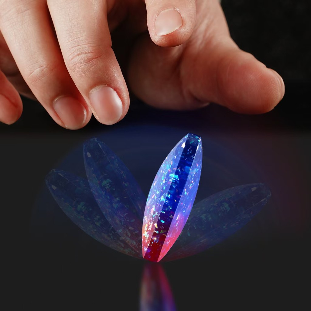 Flipo Flip Gems đầu ngón tay con quay hồi chuyển động năng lượng lỗ thông hơi đồ chơi giải nén công nghệ đen