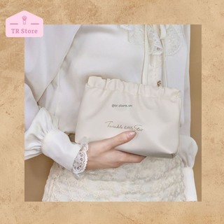 Túi Đựng Mỹ Phẩm Da PU Nắp Nam Châm Twinkle Little Star - Sang Trọng, Tiện Lợi