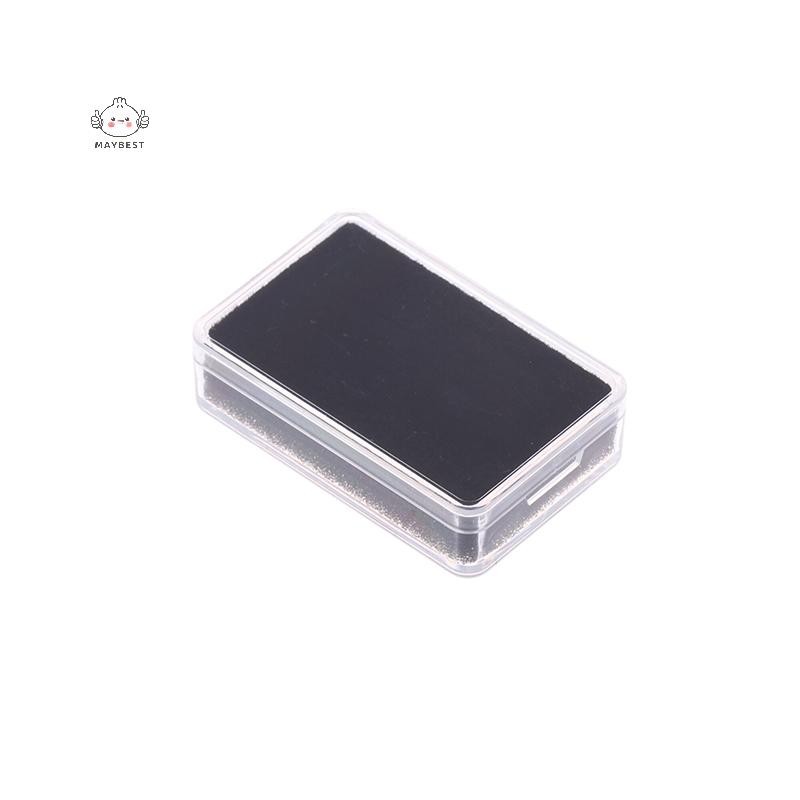 Maybest 1 Hộp Bảo Quản Trần Hộp Đựng Nhựa Hiển Thị Đá Quý Màu Có Đệm Bên Trong Đôi Hộp Đá Trần {VN}