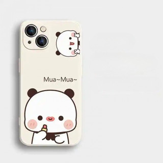 Ốp điện thoại hoạt hình dễ thương một hai bubu cho iPhone16 / 15 / 14 / 12 / 11 / 13 PRO MAX / PLUS / Mini / X XS XR 6 / 7 silicon lỏng bảo vệ toàn diện vỏ mềm chống rơi chống sốc