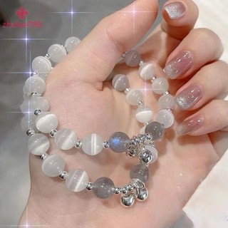 < zhuliye789 > Vòng tay Opal giả thời trang nữ Vòng tay đính cườm dễ thương tinh tế Vòng tay pha lê tự nhiên cho bé gái Quà tặng trang sức dự tiệc Phụ kiện tinh tế