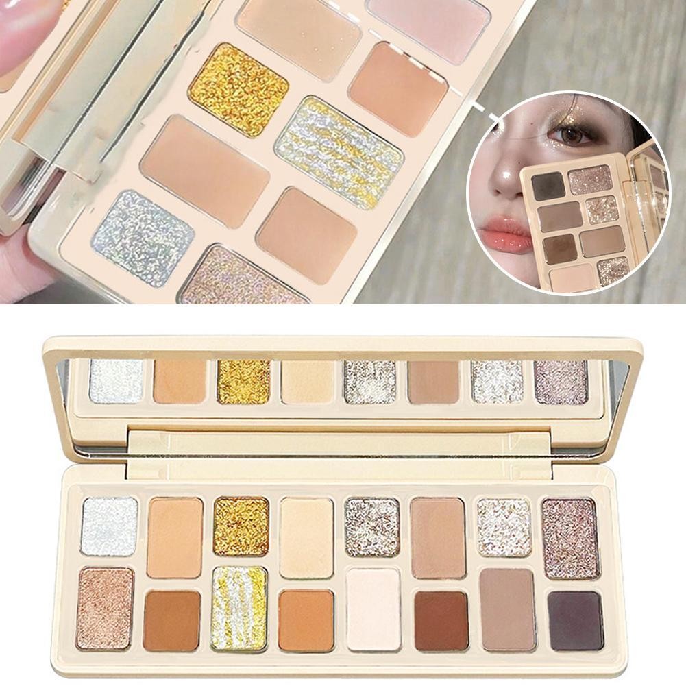 Bảng Phấn Mắt Dikalu 16 Màu Phấn Mắt Bột Sương Bảng Phấn Mắt Mờ Nhiều Màu Sắc Tự Nhiên Bảng G1
