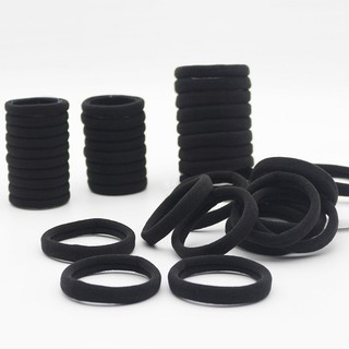 Dây buộc tóc thể thao 10 / 20 / 30 chiếc, Dây buộc tóc bằng Polyester có độ đàn hồi cao Không có đường may, Băng đô tập thể dục bền bỉ cho nữ Màu đen 4cm / 5cm
