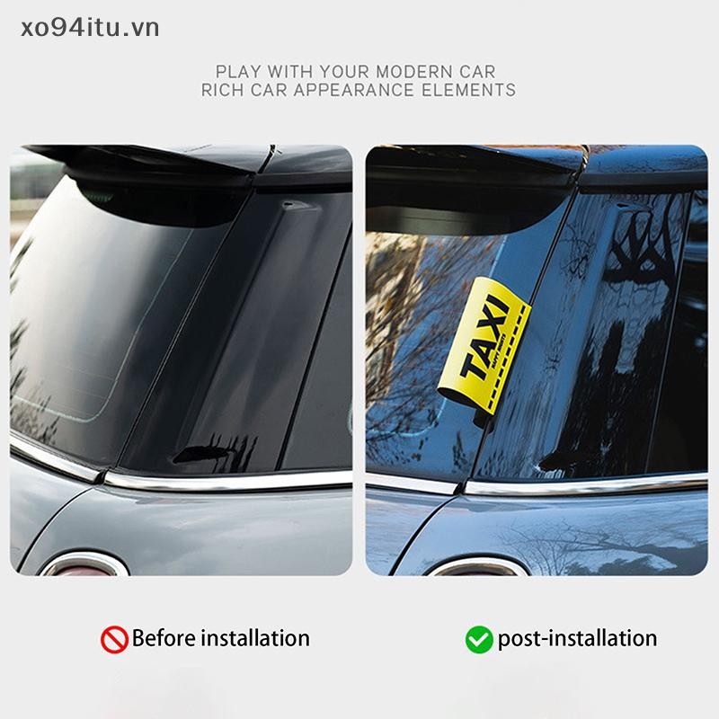 XOITU Giả Taxi Thẻ Dán Xe Hơi Màu Vàng Bên Ngoài Tự Động Decal Quyến Rũ Xe Đạp Xe Máy Chỉnh Cửa Sổ Kính Chắn Gió Trang Trí Xe VN