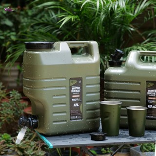 Hộp đựng nước cắm trại có Spigot 11L / 12L Bình nước PE cấp thực phẩm để cắm trại Đi bộ đường dài ngoài trời