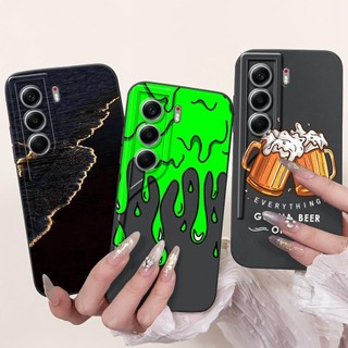 Vỏ Hoạt Hình Thời Trang Mới Cho Tecno Camon 40 Camon40 Pro 4G CM5 CM6 Ốp lưng Camera Bảo Vệ Silicon Mềm Trong Suốt