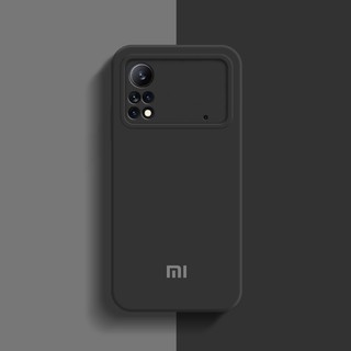 Ốp Mềm Bảo Vệ Camera Toàn Diện Xiaomi Poco X4 Pro 5G X5 Poco M5 M4 F4 GT C40 Vỏ Silicon Lỏng Chính Hãng SoftCase