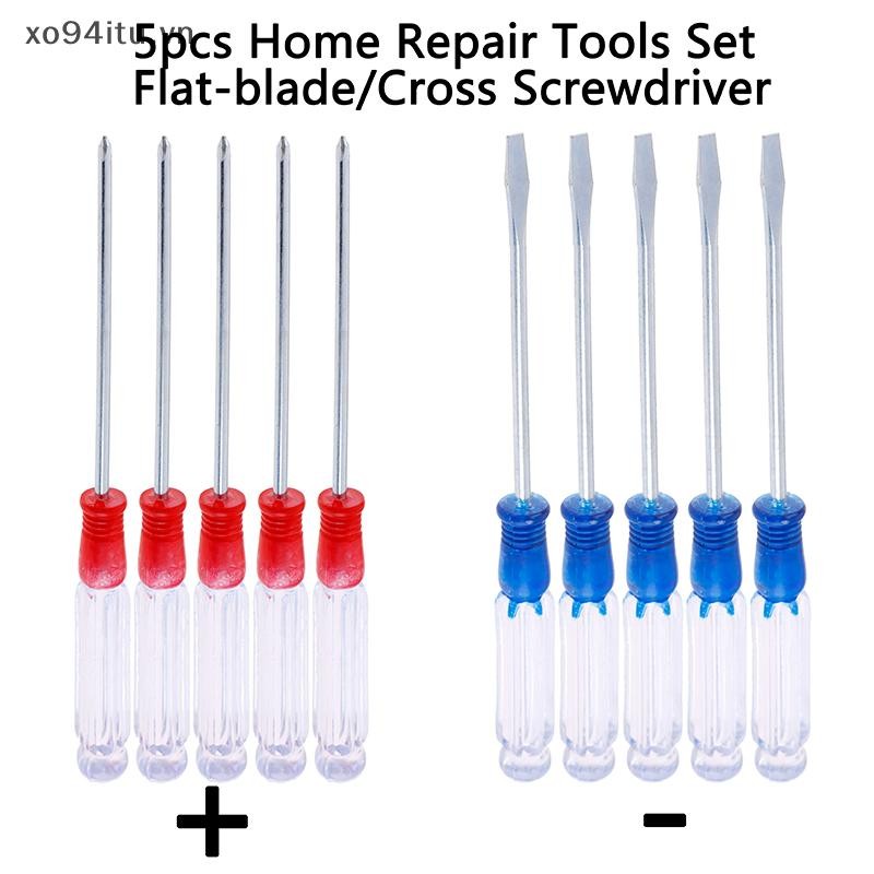 XOITU 5 Bộ Dụng Cụ Sửa Chữa Gia Đình Nhỏ Chính Xác Flat- / Cross Tua Vít VN