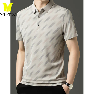 YHTN áo thun polo nam cao cấp áo thun nam có cổ Thời trang Tay áo ngắn Lỏng lẻo Chất lượng cao Tiện nghi Sản phẩm mới áo thun polo nam áo polo nam