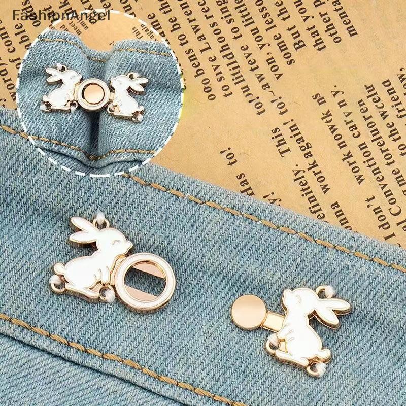 FashionAngel Có thể tháo rời thắt lưng khóa vô hình, nút chụp, trâm trang sức, điều chỉnh dây thắt lưng quần áo VN