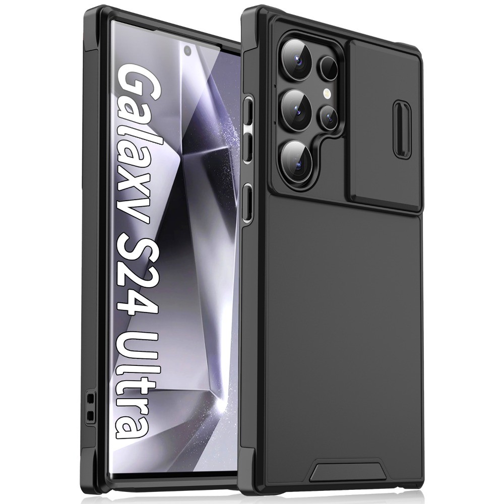 Ốp Chống Sốc Cho Samsung Galaxy S26 S25 S24 S23 S22 S21 Ultra Plus FE A56 A55 A54 A36 A35 A53 A15 A14 A23 5G 4G A06 Armor Slide Camera Ring Stand Back Phone Case Cover