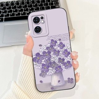 Ốp Chống Sốc Cho Oppo Reno 7 5G / Find X5 Lite CPH2371 Ốp Điện Thoại Silicon Mềm Tre Hoa Phổ Biến Reno7 Capa