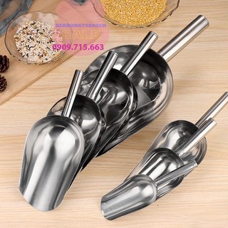 Vá Xúc Đá Inox, Muỗng Xúc Đá Inox, nhỏ gọn tiện lợi dễ sử dụng, không gỉ, lâu bền