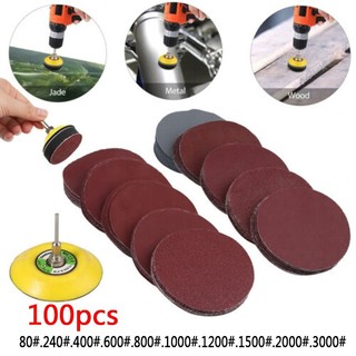[Fuxin] 100 miếng đệm đĩa chà nhám 3 inch 75mm & chà nhám 80 - 3000 Giấy nhám Grit