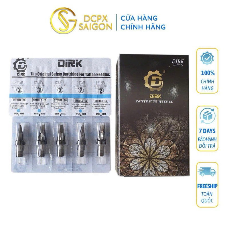 Kim Xăm Dirik Đen - Kim Máy Pen Siêu Bén Trong Phun Xăm pxtm