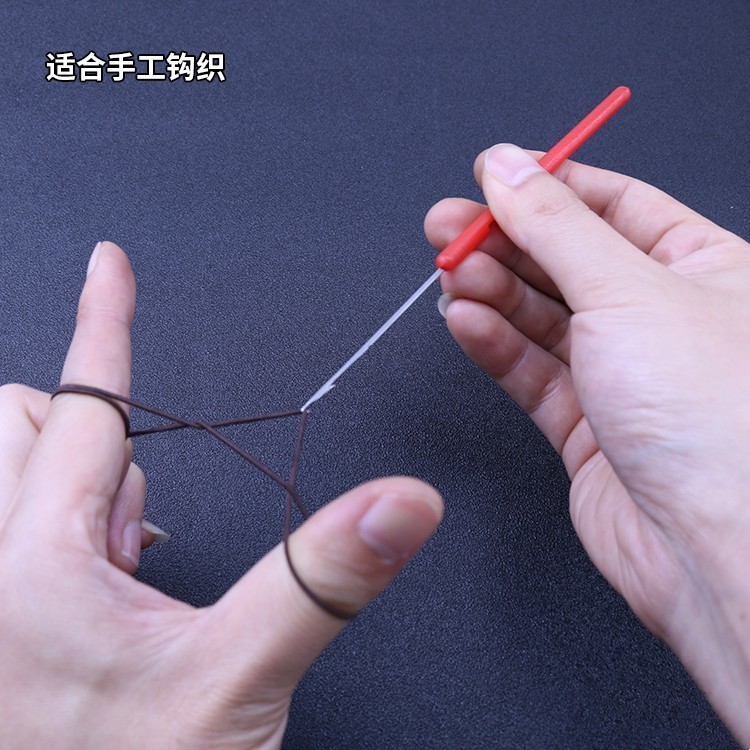 Tay Cầm Bằng Nhựa Móc Beader Ren Kích Thước Nhỏ Móc Lưỡi Khe Cắm Kim Tay Đan Áo Len Ren Dây Kim T