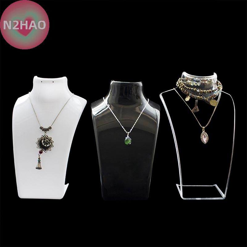 N2hao Mannequin Bust Giá trưng bày trang sức Vòng cổ Giá trưng bày Trang sức Người tổ chức n