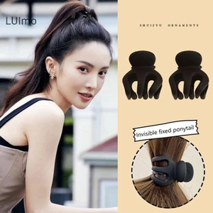 Luimo Thời Trang Hàn Quốc Đen Đuôi Ngựa Cố Định Hiện Vật Vuốt Tóc Trang Sức Phụ Kiện Tóc Cho Nữ Cô Gái Phụ Kiện Tóc SBS