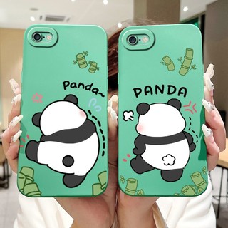 Dành Cho iPhone 6s Plus 6Plus Gấu Trúc Dễ Thương Hoạt Hình Silicon Mềm Cho iPhone 6 Plus 6sPlus 5.5 "Vỏ Bảo Vệ Ống Kính