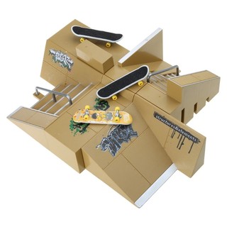 Zuoo 8 Chiếc Skate Park Kit Ramp Parts Cho Tech Deck Fingerboard Mini Finger Skateboard