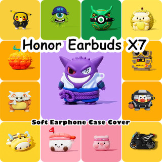 [imamura] Dành cho tai nghe Honor Earbuds X7 Vỏ silicon mềm hoạt hình Vỏ tai nghe đơn giản NO.3