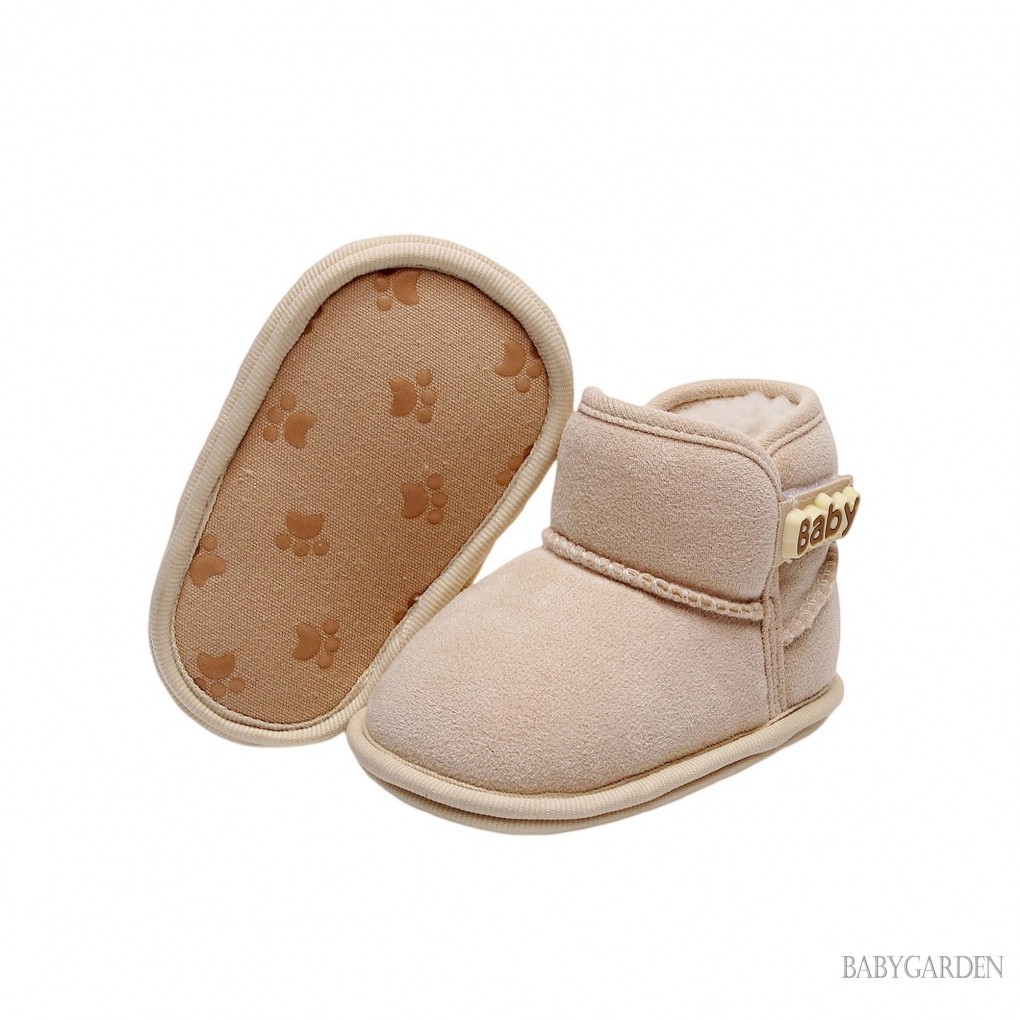 / / -Baby Girls Boys Giày bốt đến mắt cá chân chống trượt Sơ sinh mùa đông tuyết đế ấm áp Giày đi bộ thông thường