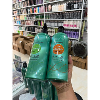 Cặp dầu gội xả Maxtop Extra Collagen Keratin 800mlx2 [ TN ]