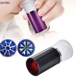 QIUWU 10X Kính lúp Loupe theo toa cho phạm vi trái tim & mũi tên đá quý.
