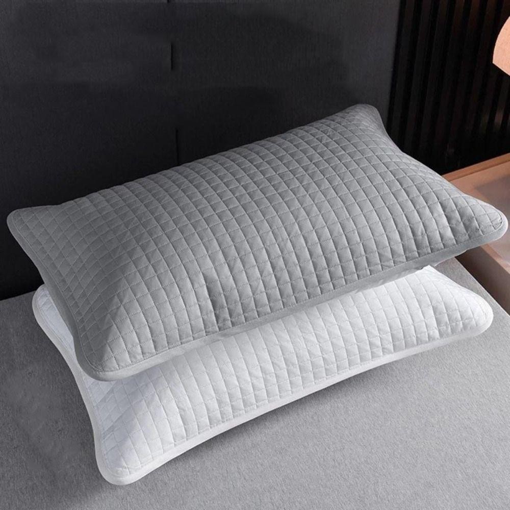 Tấm bảo vệ gối SUNKISSD, Vỏ gối lớp cách ly dầu đầu, Vỏ gối chống thấm nước bằng vải Cotton thoải mái cho hộ gia đình