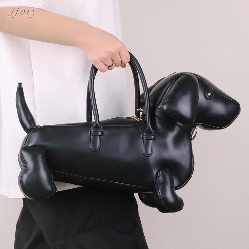 Jfory Mới Lạ Túi Đeo Vai Hình Chó Satchel Hình Thời Trang Top Tay Cầm Túi