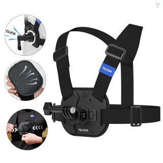 Telesin Camera Thể Thao Ngực Mount Harness Phát Hành Nhanh Dây Đeo Ngực Thay Thế Cho Hero 12 / 11 / 10 / 9 DJI OSMO Action Insta360 X4 / X3 Phụ Kiện Camera Hành Động