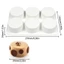 Khuôn làm bánh Mousse 3D bằng silicon cấp cc với 6 khoang Dụng cụ làm bánh thủ công Thích hợp để nướng sô cô la tráng miệng
