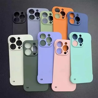 [Jlk] Ốp Điện Thoại Mờ Không Biên Giới Sang Trọng Cho iPhone 11 12 13 14 15 16 Pro Max Ốp Lưng Siêu Mỏng