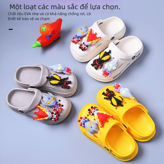 Dép lỗ Ultraman cho bé – Dép EVA mềm nhẹ chống trượt, thoáng khí đi biển mùa hè