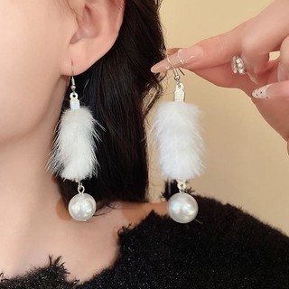1 đôi bông tai ngọc trai nhân tạo kim bạc hình giọt nước dành cho nữ có cảm giác sang trọng, bông tai siêu cổ tích, thiết kế cổ điển và thanh lịch