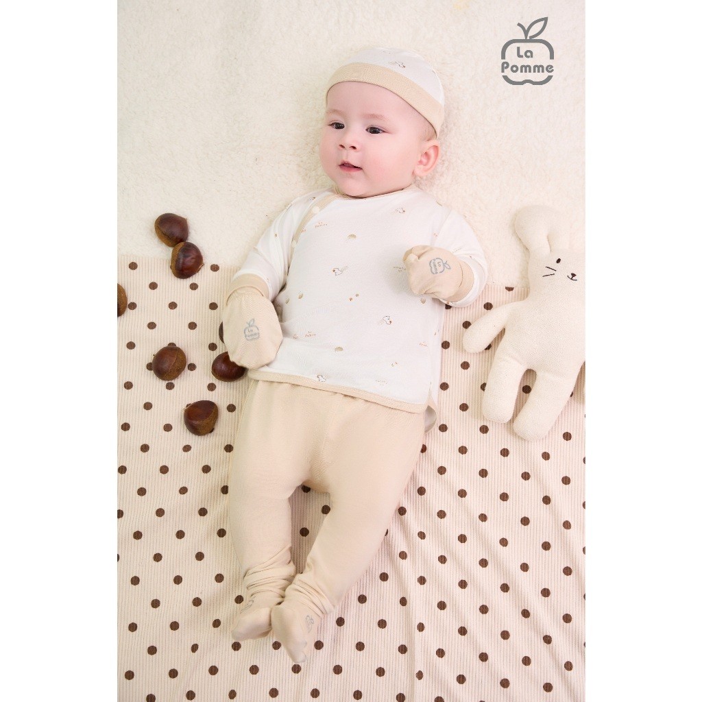 Ảnh Set bao tay bao chân La Pomme Họa tiết bé xinh 1