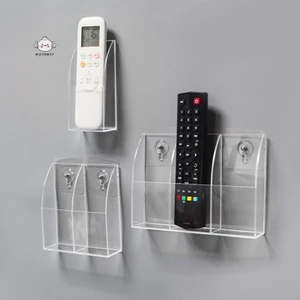 Maybest Acrylic TV Điều Hòa Điều Khiển Từ Xa Giá Đỡ 1 / 4 Hộp Bảo Quản Treo Tường Cho Gia Đình {VN}