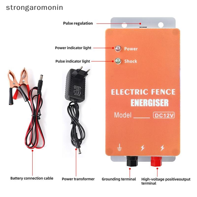 St Hàng rào điện 0,5 Joules Trở kháng thấp Energizer Chăn nuôi Cừu Chó Lợn Voi Gia súc Động vật Bộ điều khiển xung điện áp cao ST