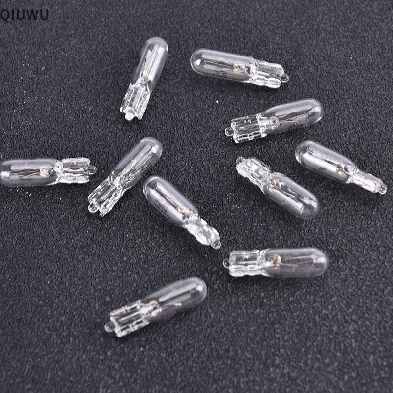 Qiuwu 10 Chiếc 12V 1.2W T5 Bóng Đèn Thủy Tinh Bảng Điều Khiển Dụng Cụ Bóng Đèn Phanh.