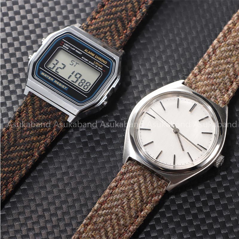 Vintage Nylon Da Đồng Hồ Dây Đeo 18mm 20mm 22mm Phong Cách Anh Quốc Retro Dệt Vải Bò Da Đồng Hồ Phát Hành Nhanh Đồng Hồ Vòng Tay Nam Nữ Quà Tặng Xanh Xanh Nâu