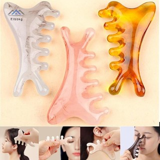ELBBKG Cơ Thể Kinh Tuyến Massage Lược Nhựa Năm Răng Rộng Lược Châm Cứu Lưu Thông Máu Chống Tĩnh Điện Mịn Tóc Mới