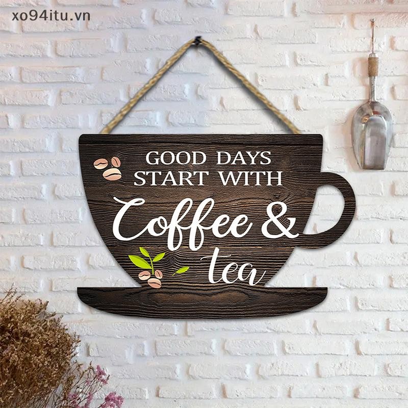 Xoitu Trà Cà Phê Bằng Gỗ Dấu Hiệu Mộc Mạc Mỹ Dấu Hiệu Cafe Cà Phê Thanh Trang Trí Cho Nhà Bếp Diner Nhà Lễ Hội Tường Gỗ Trang Trí VN