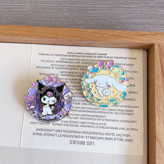 1 Dễ Thương Sanrio Cuomo Laurel Chó Pacha Chó Kim Loại Huy Hiệu Phụ Kiện Túi Đồ Trang Trí Pin