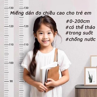 Tăng Trưởng Chiều Cao Miếng Dán Có Thể Tháo Rời 0-200Cm Dán Tường Trẻ Em Phòng Phòng Trẻ Em Ký Túc Xá Vui Đo Thước