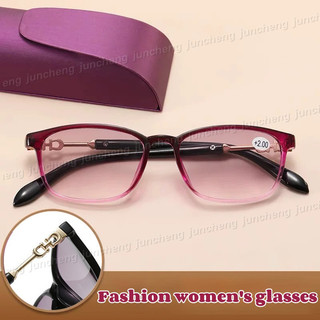 + 100 ~ + 400 Kính Đọc Sách Chống Bức Xạ Cho Nữ Ống Kính Chuyển Màu Thời Trang Chống Ánh Sáng Xanh Kính Mắt Chống Tia uv
