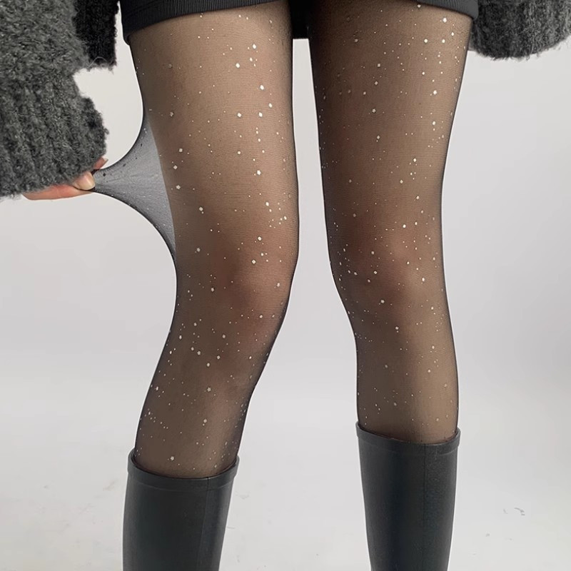 Quần Tất Đính Đá Gợi Cảm Cho Nữ,Quần Tất Da Đính Đá Lấp Láp Bling Bling Siêu Sang Trọng,Siêu mỏng