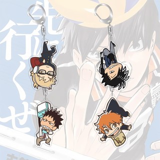 55mm Móc Khóa Haikyuu Nhân Vật Hoạt Hình Acrylic Anime Derivative Bag Mặt Dây Chuyền Sáng Tạo