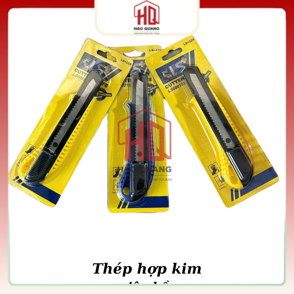 Dao Rọc Giấy LS+229 – Lưỡi Sắc Cắt Ngọt, Chống Gỉ, Dễ Thay Lưỡi