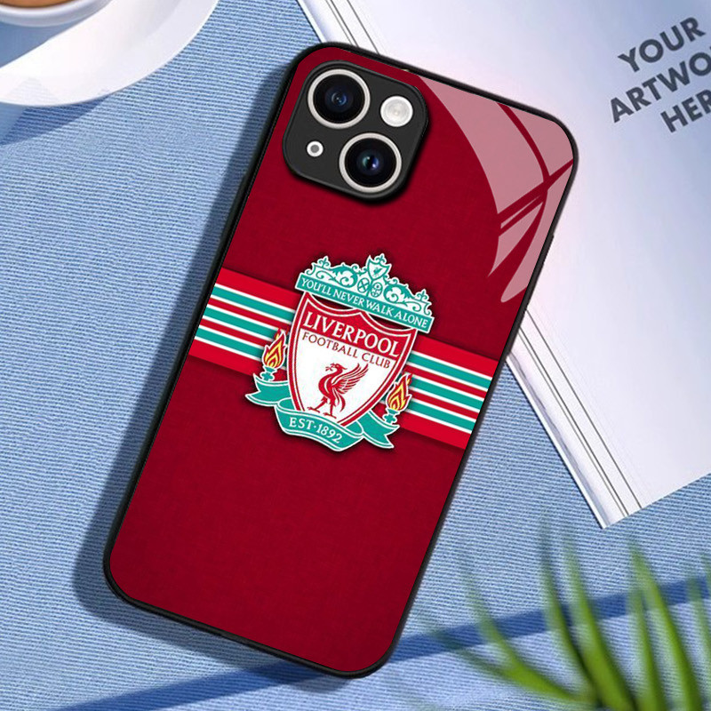Ốp Điện Thoại Kính Liverpool 02 Cho IPhone 16 15 14 13 12 11 Pro XR XS Max Plus Mini X XR 8 7 6s SE2 / 3