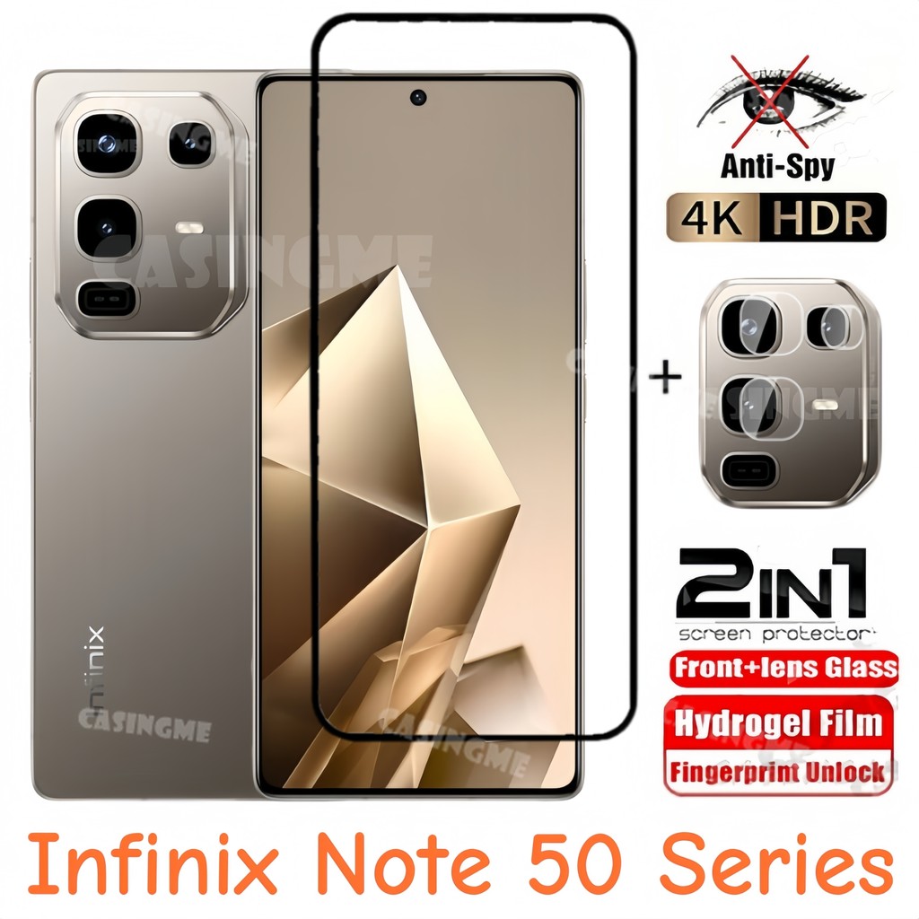 Dành Cho Infinix Note 50 Pro 4G 2025 Tấm Bảo Vệ Màn Hình Trong Suốt Full Cover Phim Cho Infinix Note 50 X S Pro + Note50 50X 50S 50Pro 50Pro + 4G 5G 2025 Kính Cường Lực Ống Kính Máy Ảnh